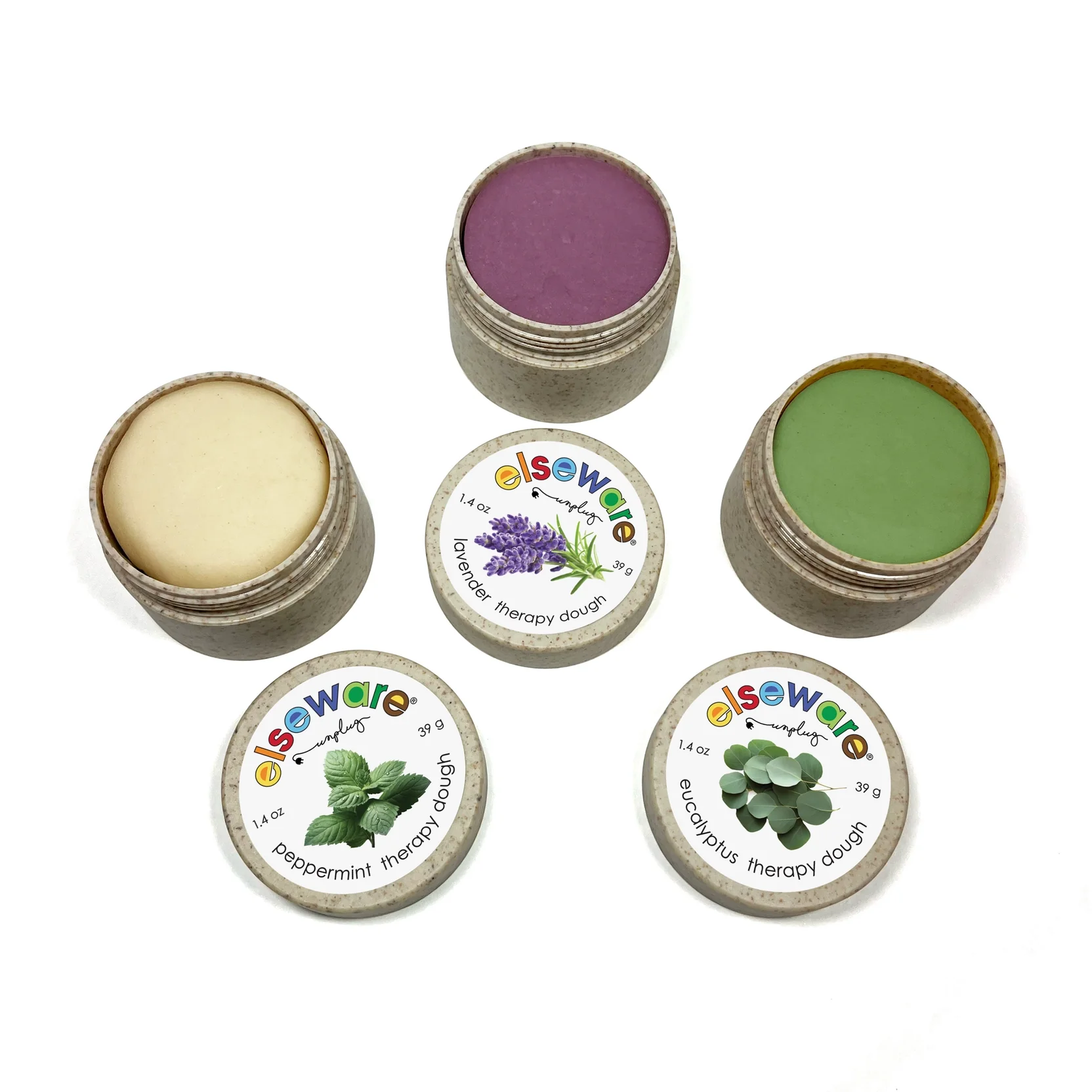 Elseware Unplug – Calming Aromatherapy Stress-Relief Therapy Dough  – Pack of 3 - Image 2