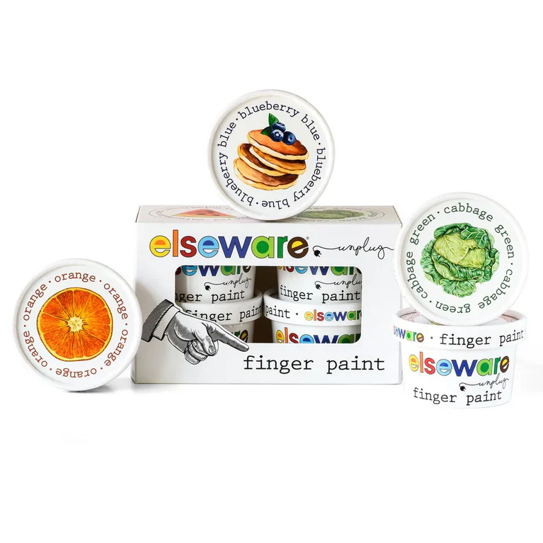 Elseware Unplug Finger Paint - Long Lasting |Shelf Stable | Non-Toxic – Set of 4 - Image 4