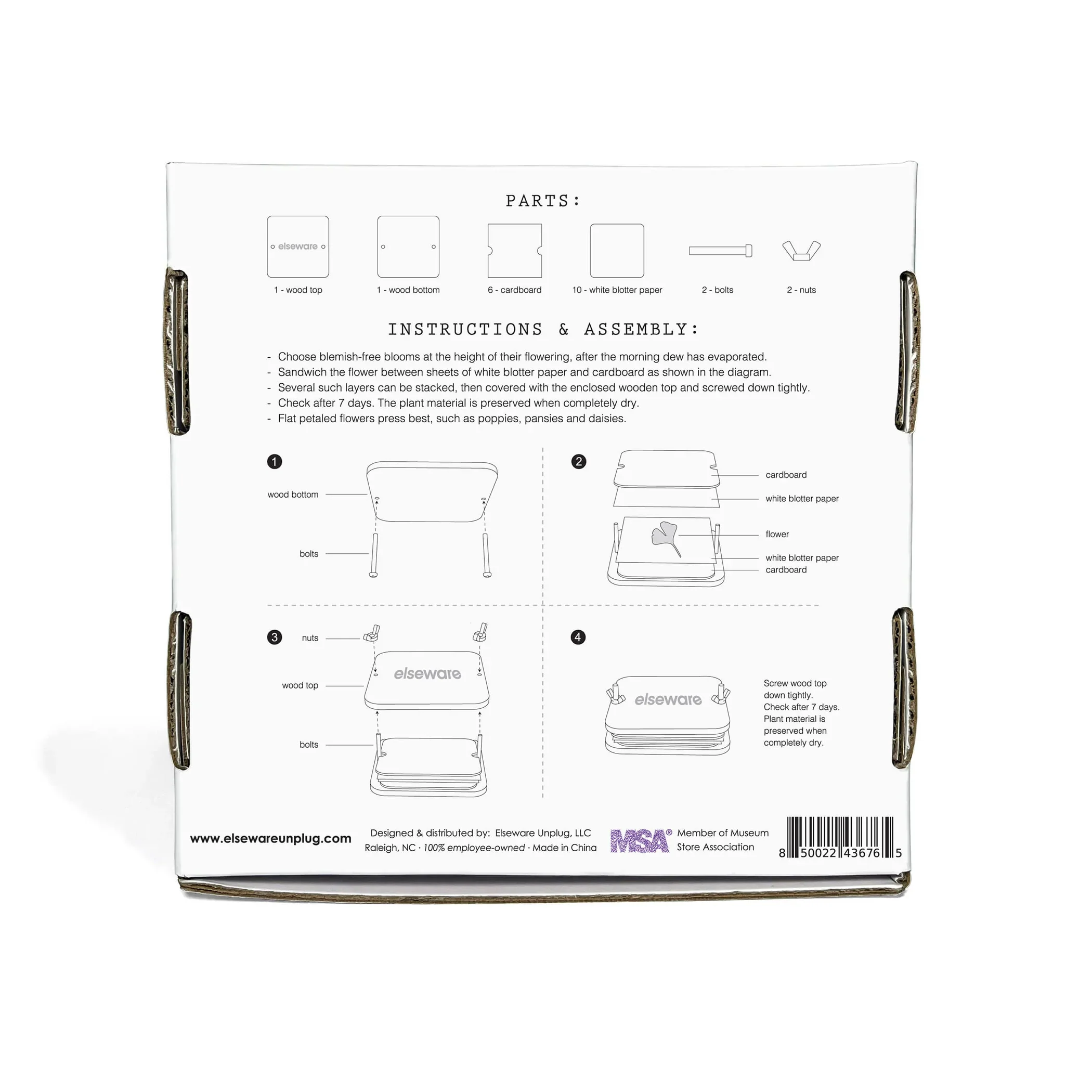 Elseware Unplug Flower Press DIY – Includes All Parts - Image 6