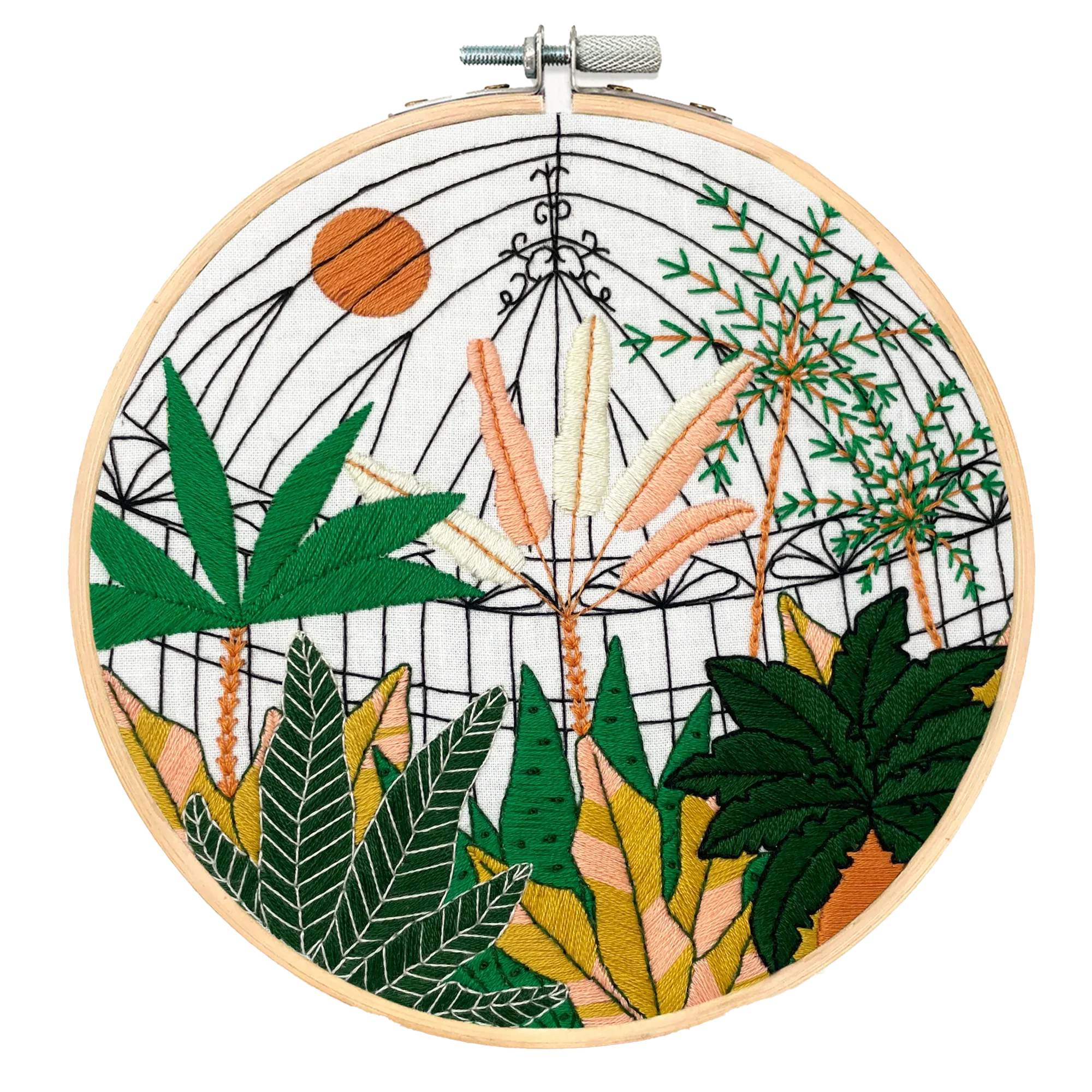 Embroidery & Sage –Botanical Greenhouse Garden - Embroidery Kit