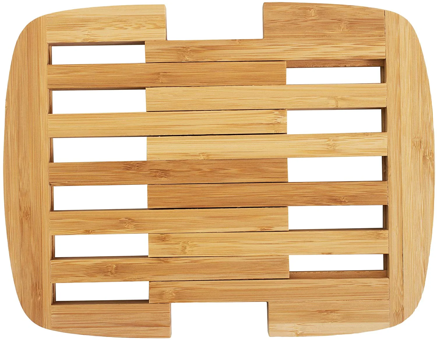 Expandable Bamboo Trivet – 8.75" by 11.75" When Expanded - Image 2