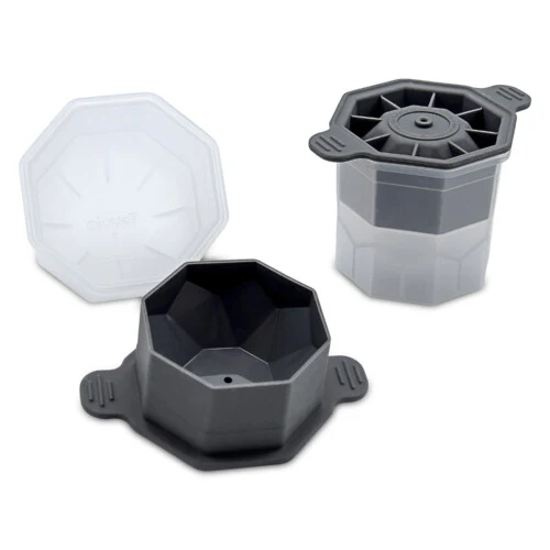 Faceted Sphere Ice Molds – Set of 2