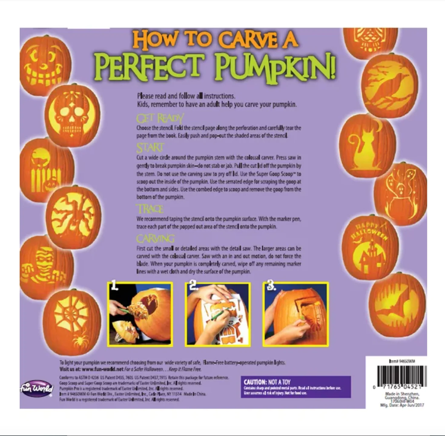 Family Pumpkin Carving Kit – 20 Piece Set - Image 2