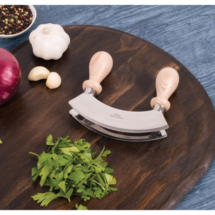 Fantes Aunt Marisa's Double Mezzaluna Chopper Rocking Knife - Image 4