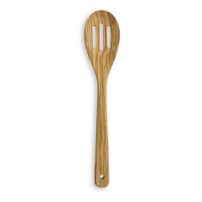 Fante's Italian Olivewood Slotted Cooking Spoon – 12 inch - Image 2