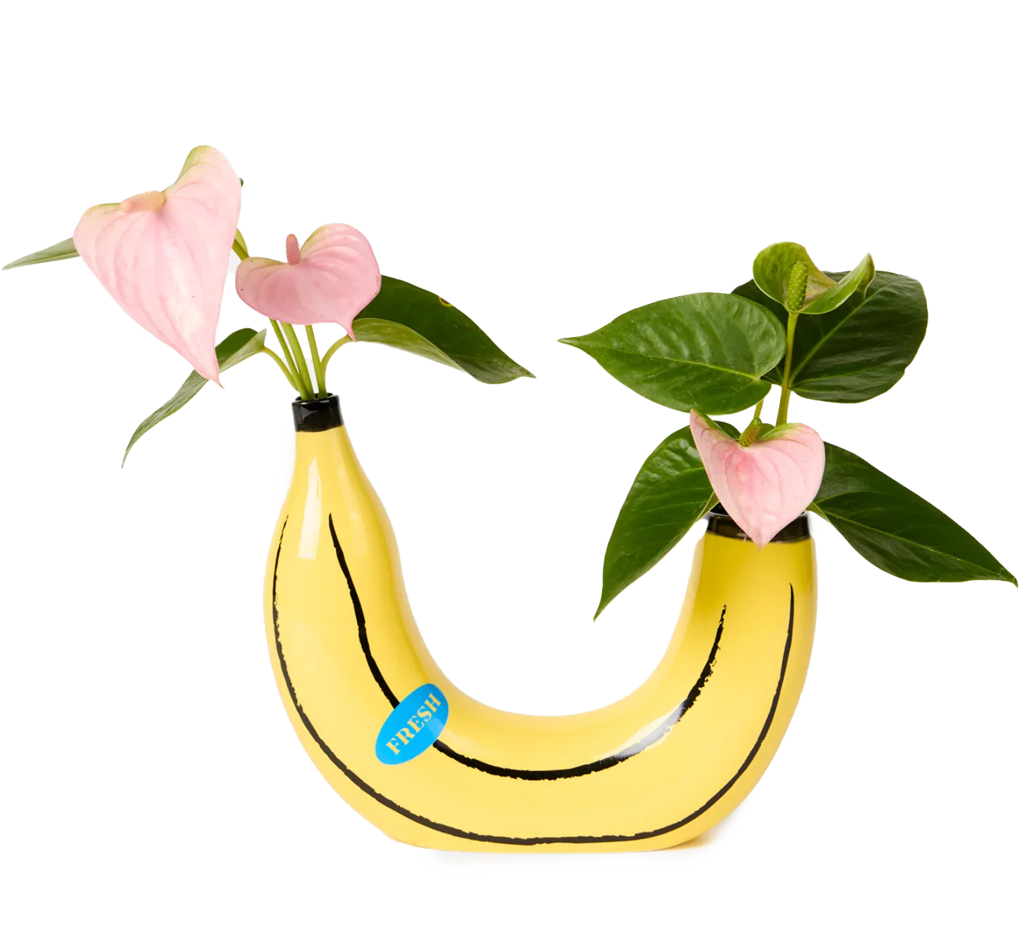Farmers' Market Banana Ceramic Flower Vase