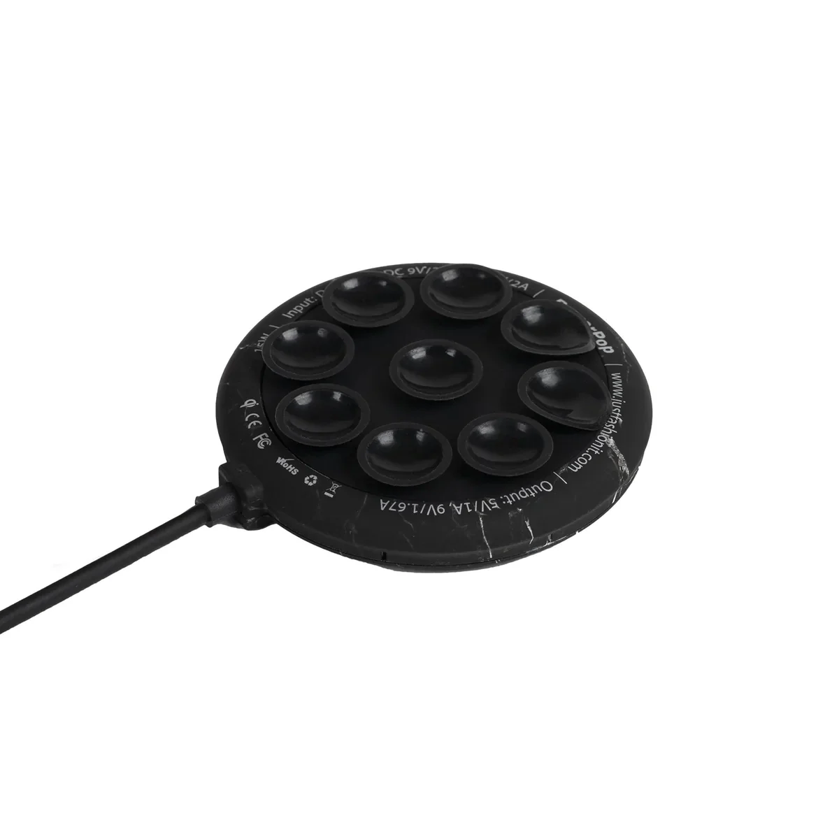 Fashionit PowerPop Smartphone Charger – Black Marble