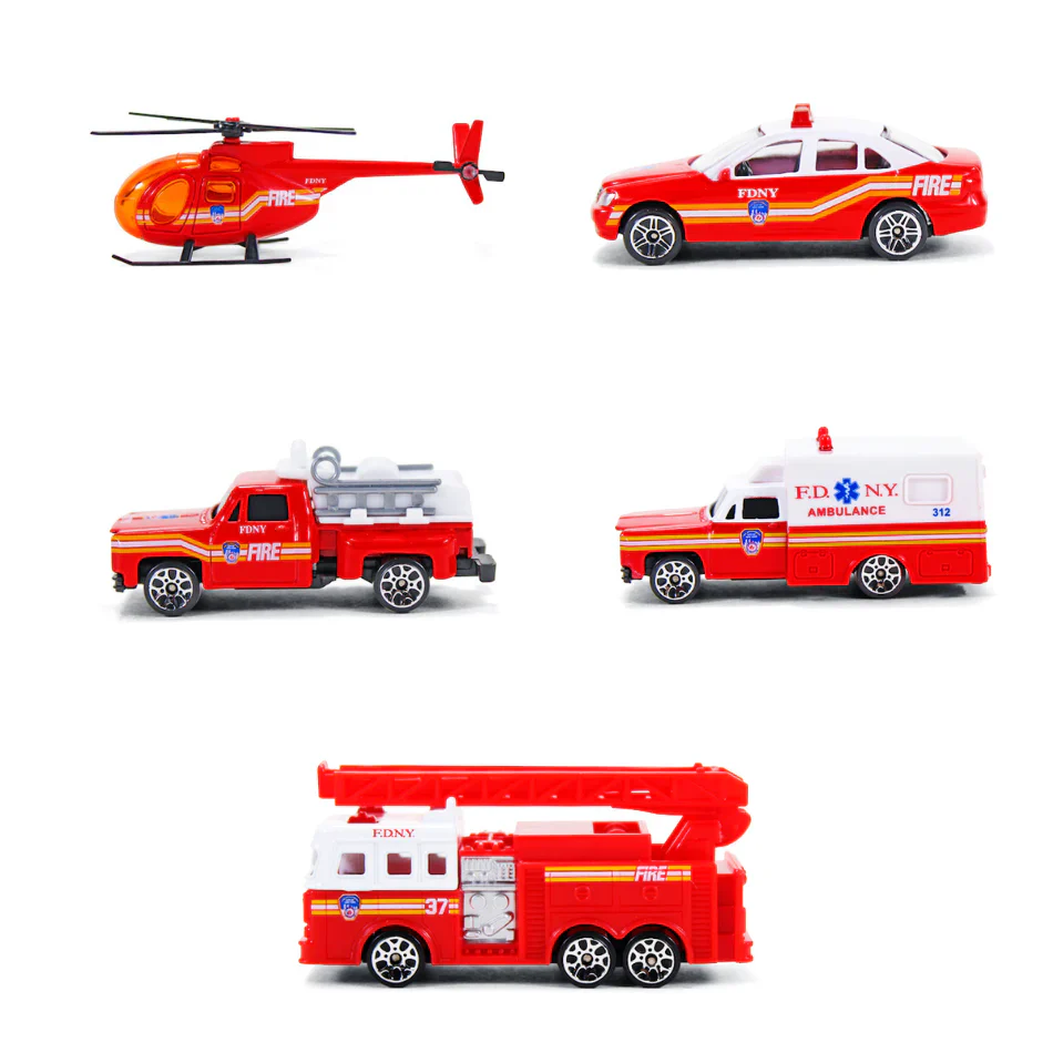 FDNY Diecast Vehicle Gift Pack - 5pc. Set - Image 2