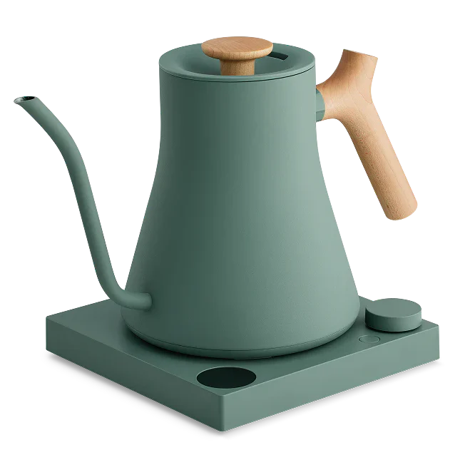 Fellow Stagg EKG Pro Electric Pour-Over Kettle – Smoke Green| Maple Handle
