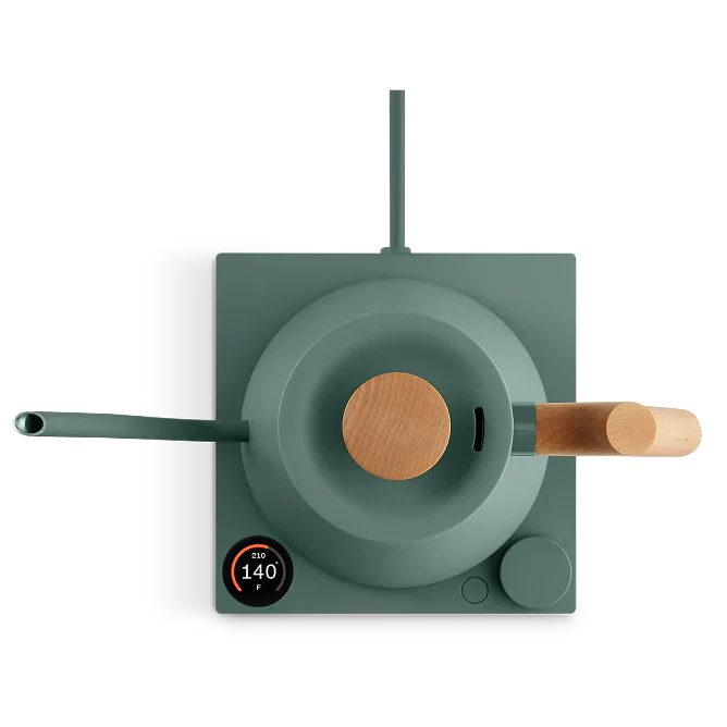 Fellow Stagg EKG Pro Electric Pour-Over Kettle – Smoke Green| Maple Handle - Image 3
