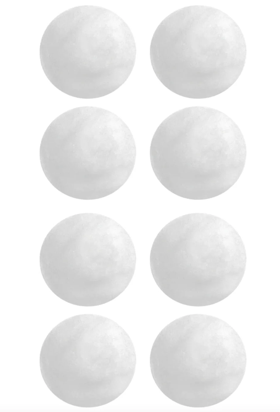 Festive Fake Snowballs – Set of 8 - Image 2