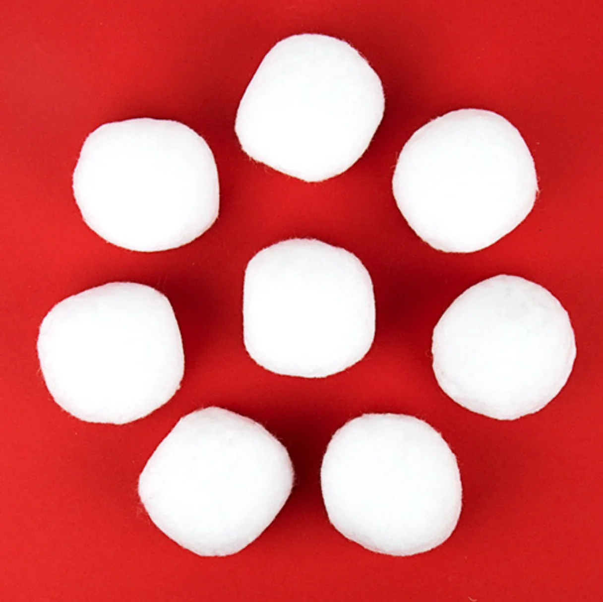 Festive Fake Snowballs – Set of 8 - Image 4