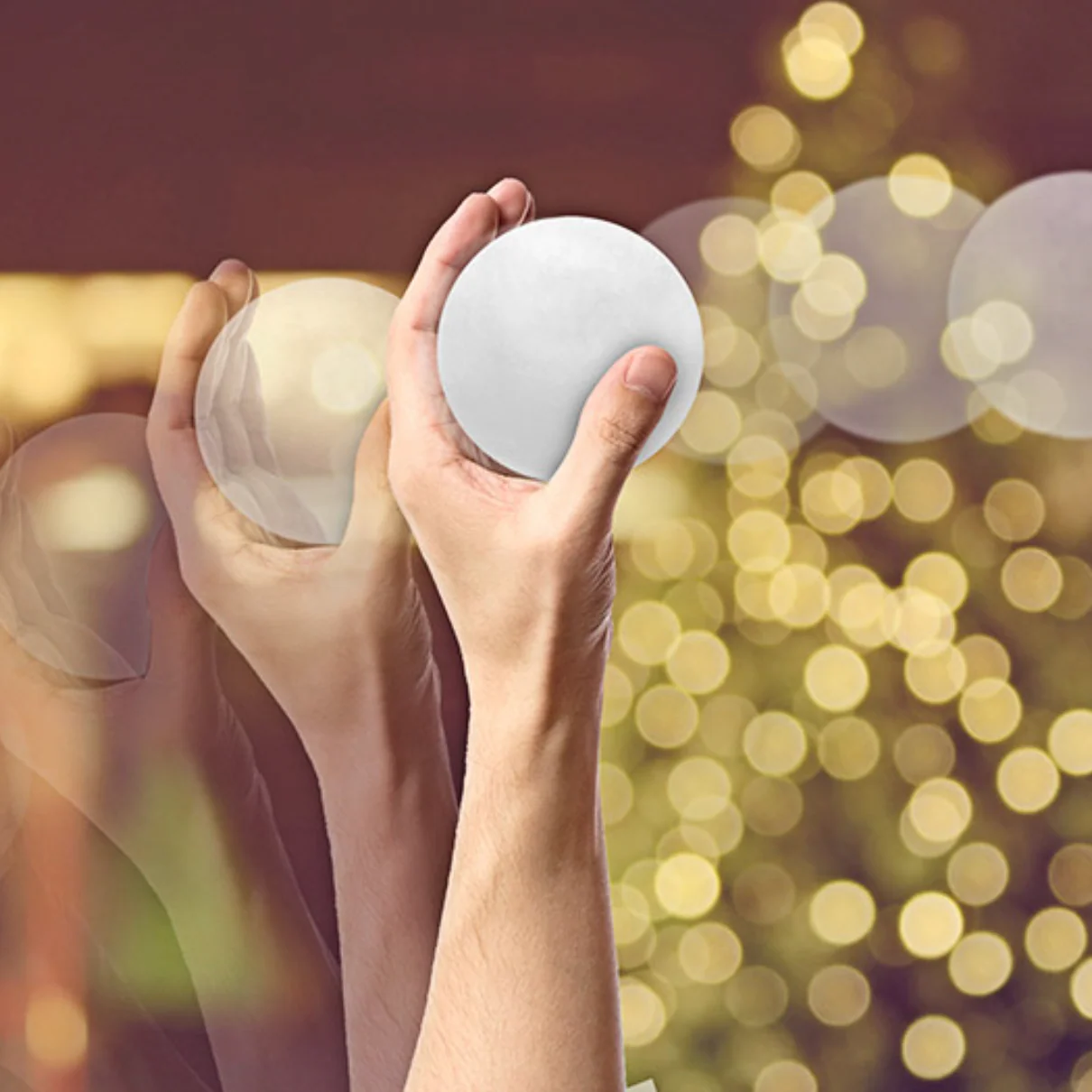 Festive Fake Snowballs – Set of 8 - Image 5