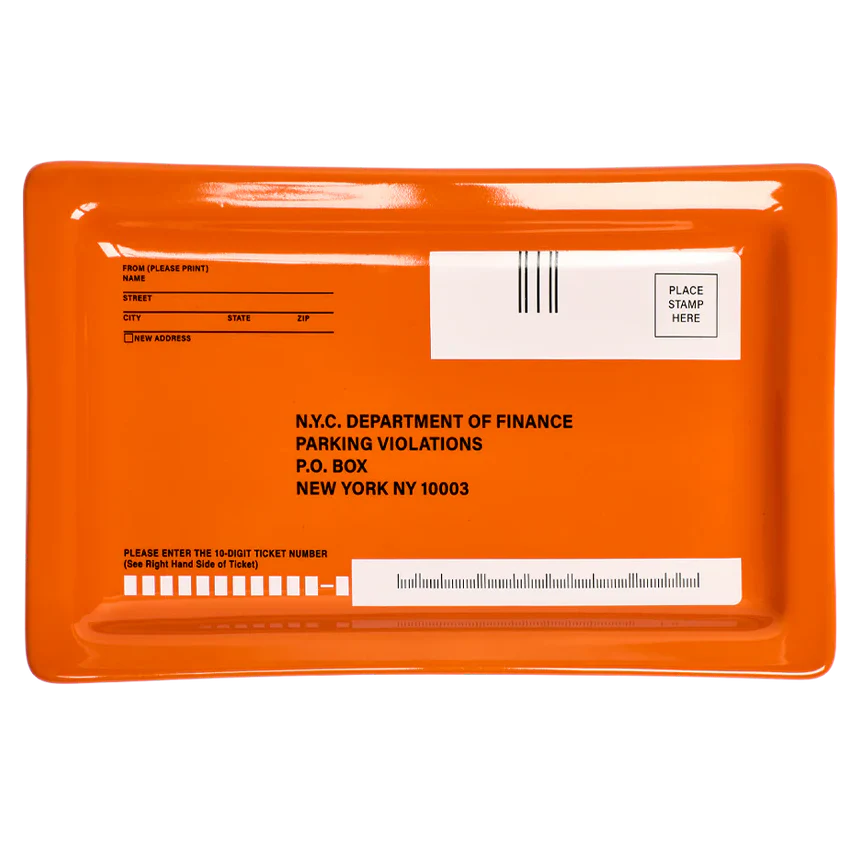 Fishys Eddy Funny Little Trays - Parking Ticket β 5.6in x 8.8in