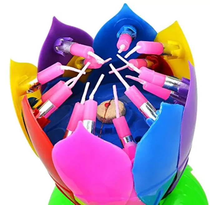 Blossom Magic Musical Flower Candle β 14 Candles - Image 4