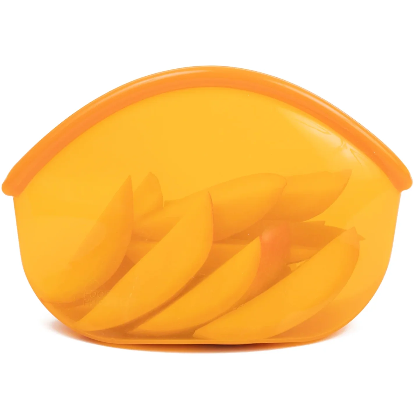 Food Huggers – Silicone Large Reusable Bag – Amber – 30oz - Image 2