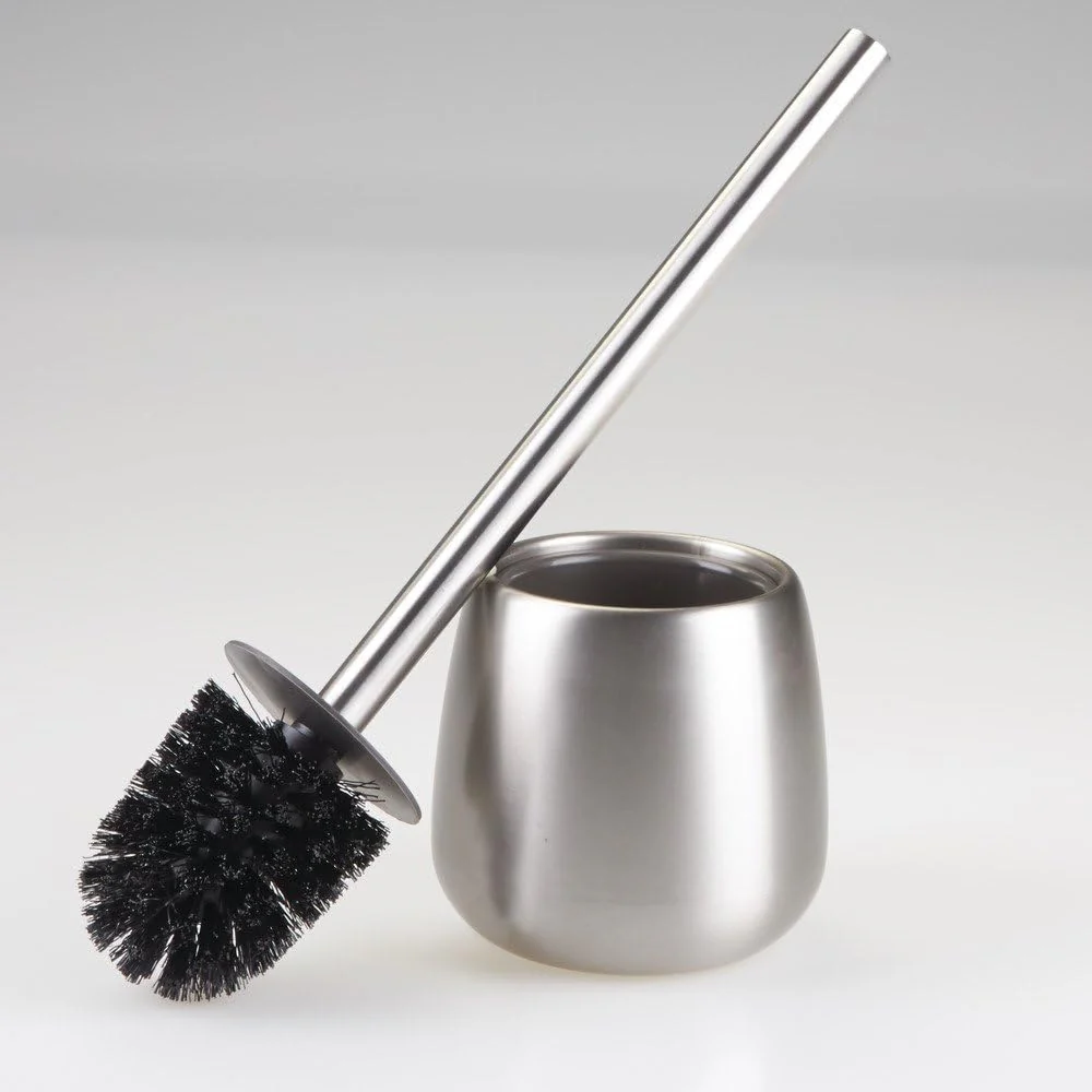 Forma Brizo Toilet Bowl Brush and Holder – Brushed Stainless Steel - Image 2