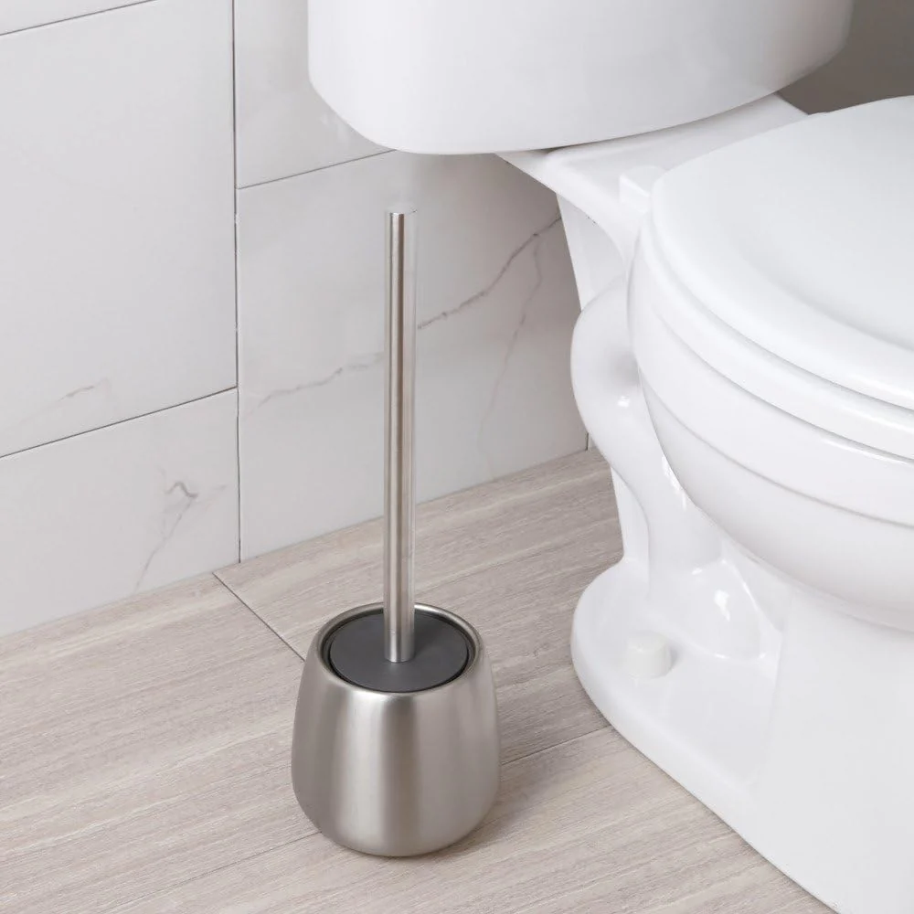 Forma Brizo Toilet Bowl Brush and Holder – Brushed Stainless Steel - Image 3