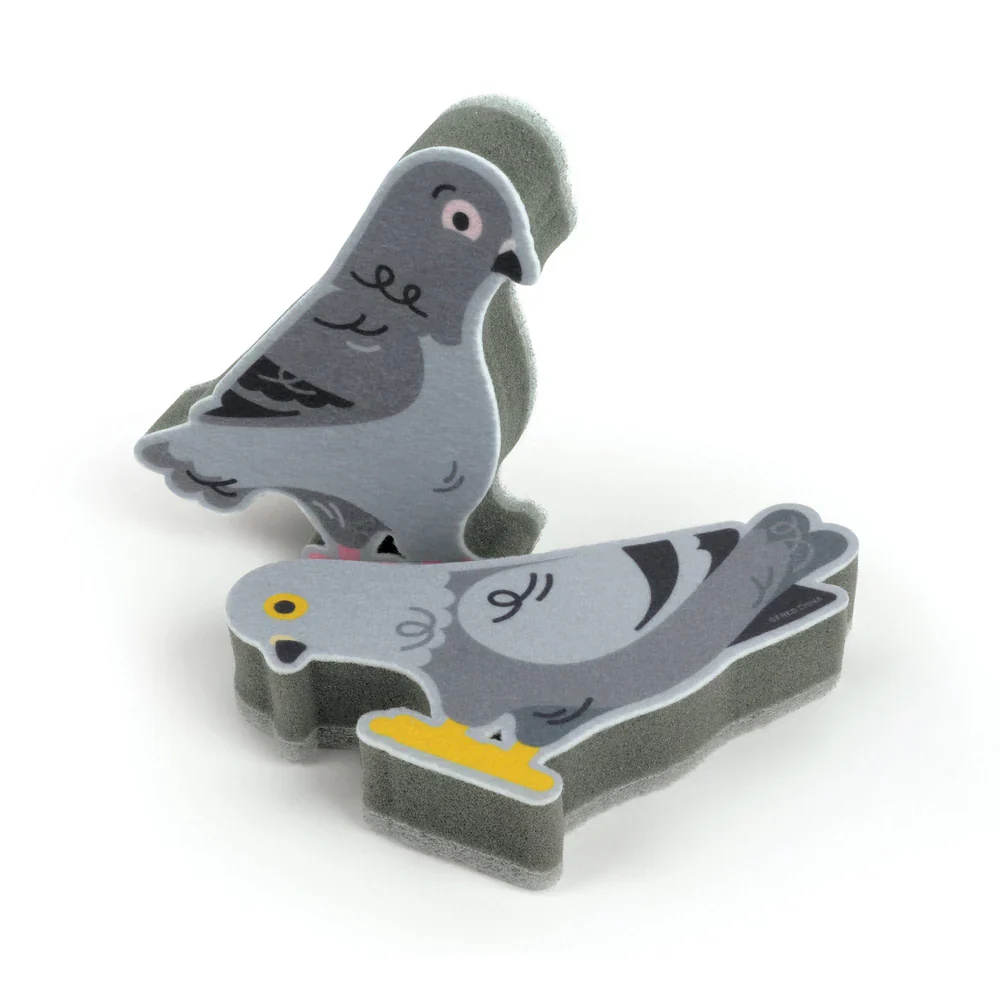 Fred Dirty Birdies Pidgeon Scrub Sponges – Set of 2 - Image 3