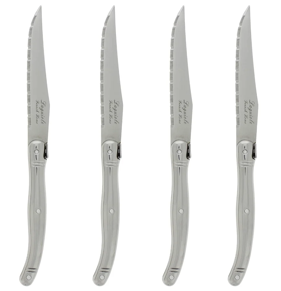 French Home Laguiole Stainless Steel Steak Knives – Set of 4