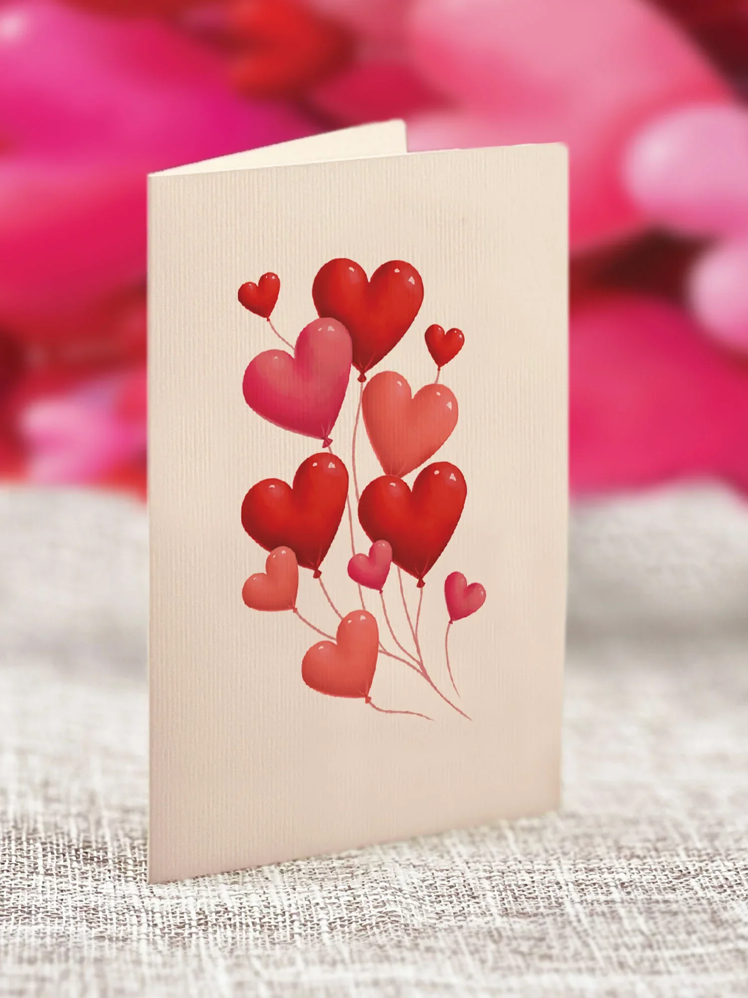 Fresh Cut Paper 3D Pop Up Greeting Note Card – Heart Balloons Koala – 6" x 5" - Image 3