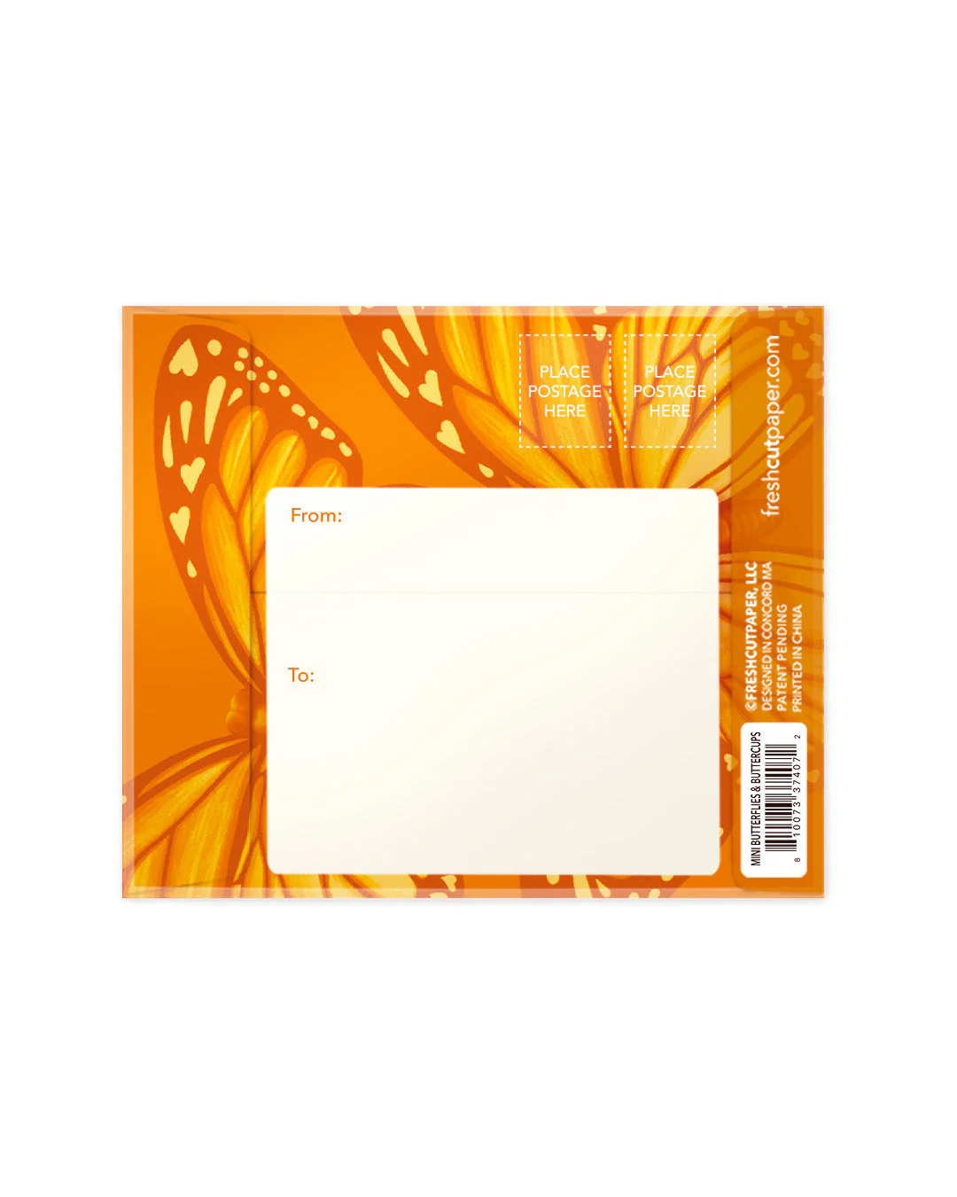 Fresh Cut Paper 3D Pop Up Flower Greeting Note Card – Butterflies & Buttercups – 6" x 5" - Image 4