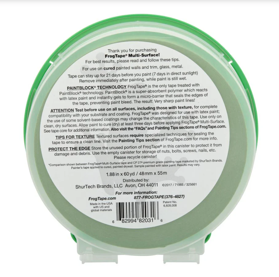 FrogTape Multi-Surface Painter's Tape with PaintBlock –  1.88 in. x 60 yds. - Image 2