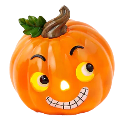 Funny Face Light Up Pumpkin – Assorted Each One Sold Separately - Image 2