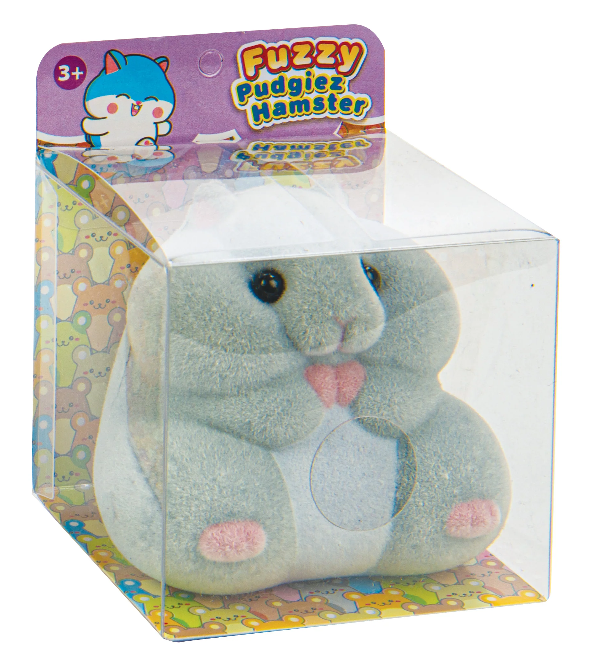 Fuzzy Pudgiez Hamster Squishy Toy – Assorted Colors – Each Sold Separately - Image 3