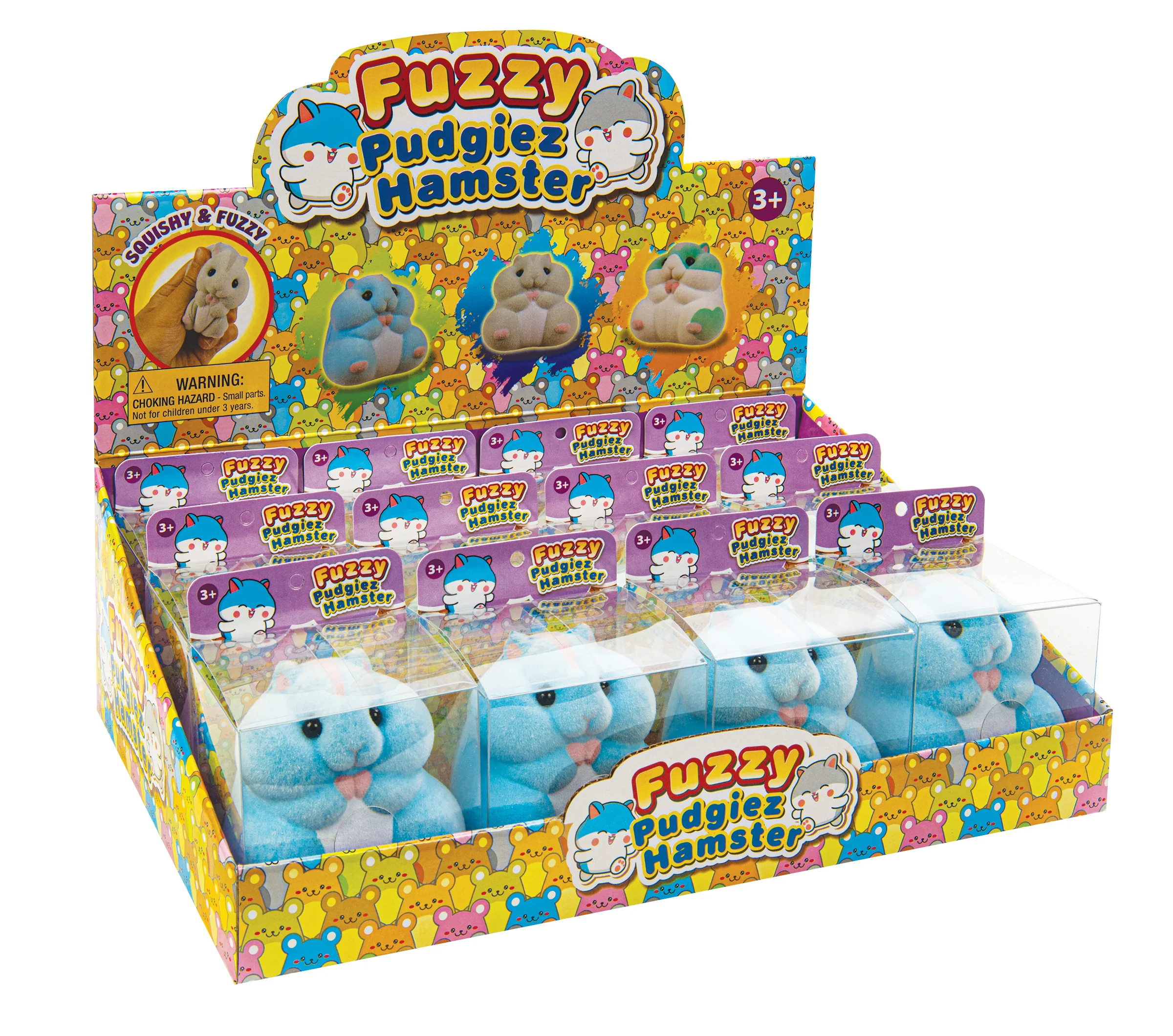 Fuzzy Pudgiez Hamster Squishy Toy – Assorted Colors – Each Sold Separately - Image 7