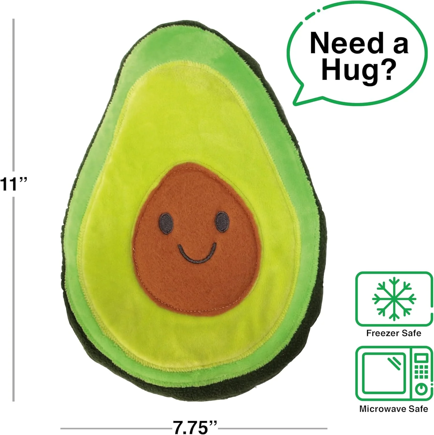 GAMAGO Microwavable Heating Pad & Huggable Pillow – Avocado - Image 2