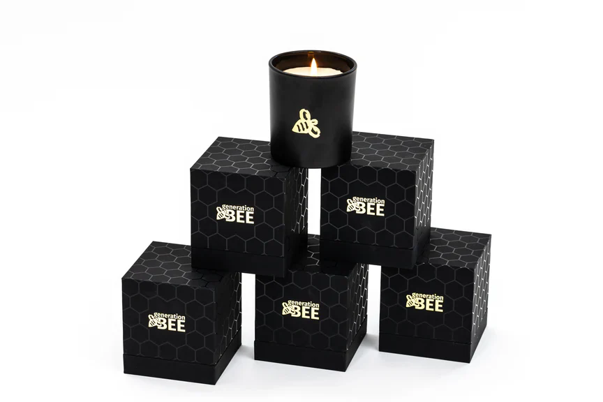 Generation Bee β Beeswax Candle β 8oz. β Apricot Peach - Image 2