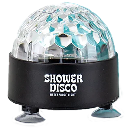 Gift Republic Suction Cup Shower Disco Light – Waterproof Shower Light