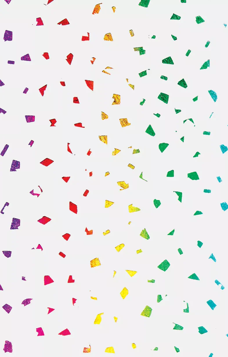 Gift Tissue Paper β 4 Sheets- 20 x 30" β Multi Color Metallic Foil Flecks