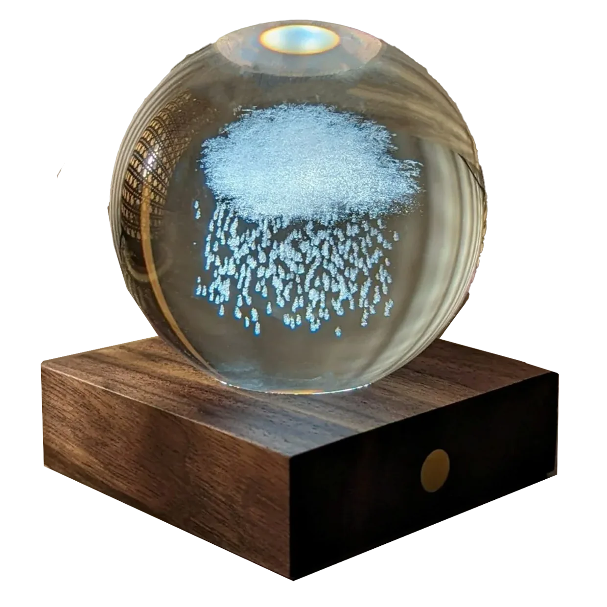 Gingko Designs Amber Crystal Light Paper Weight – Cloud
