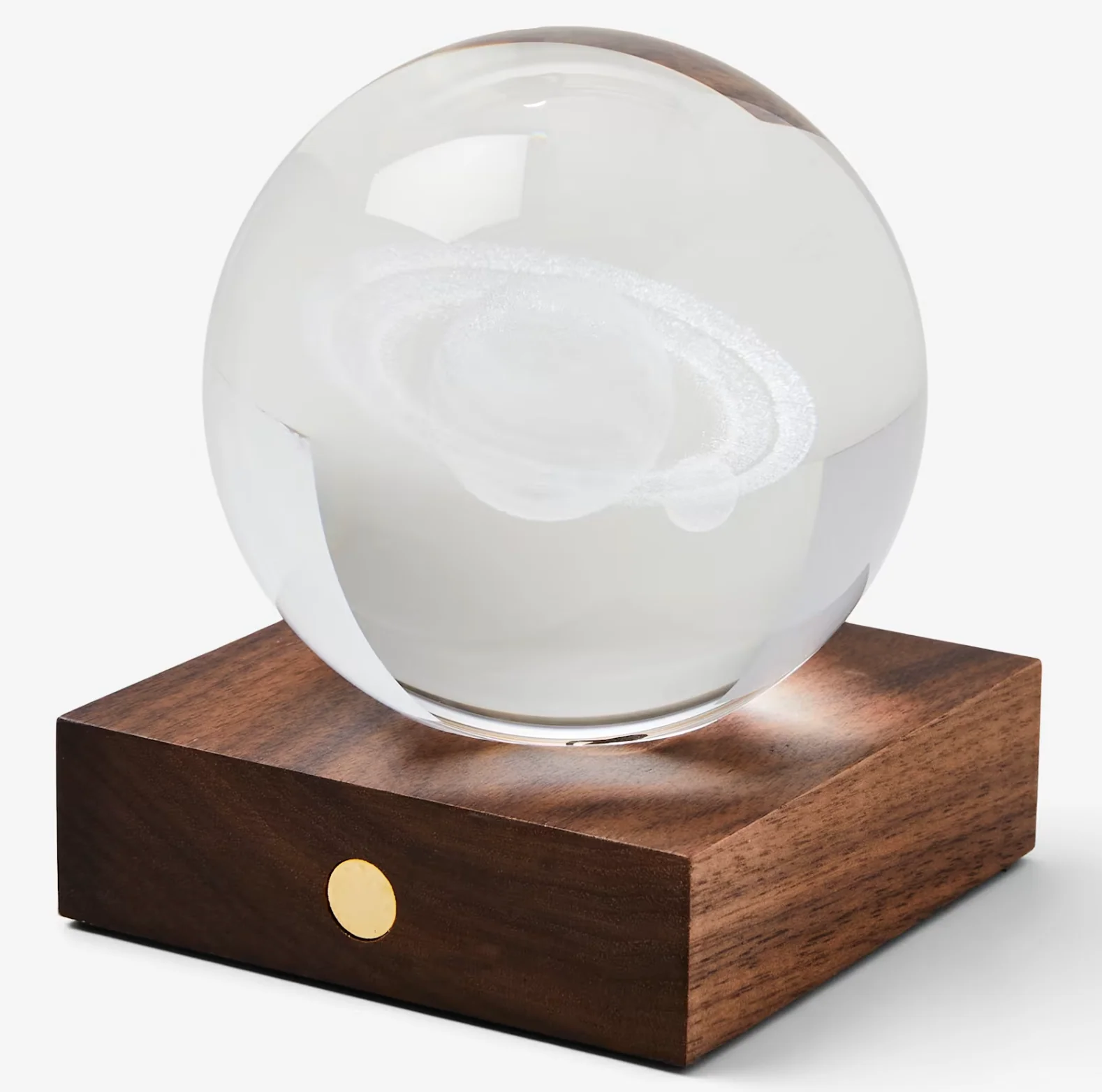 Gingko Designs Amber Crystal Light Paper Weight – Saturn - Image 3