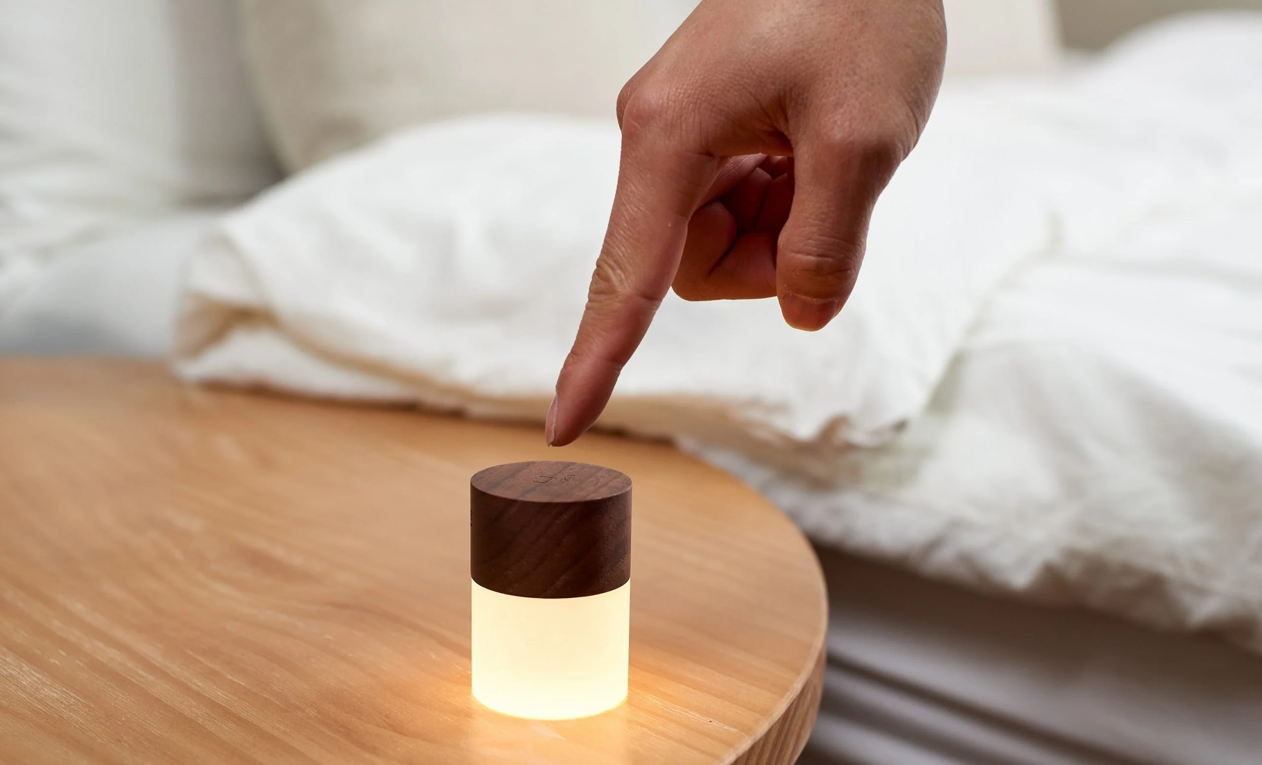 Gingko Mini Lemelia Light – Natural Walnut Wood – 2.5 x 1.75" - Image 2