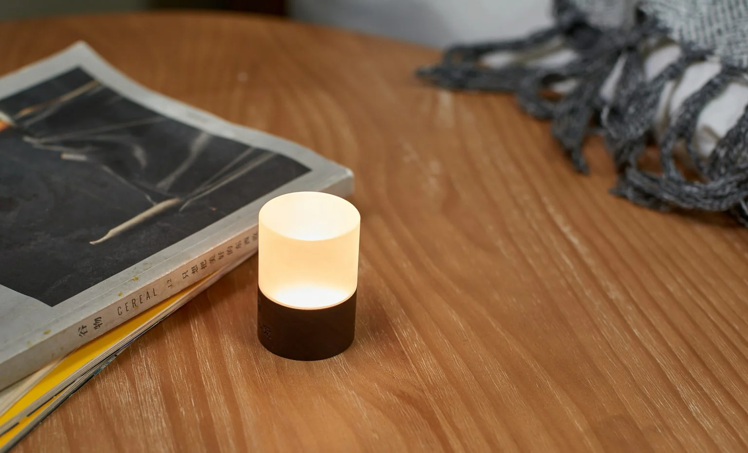Gingko Mini Lemelia Light – Natural Walnut Wood – 2.5 x 1.75" - Image 3