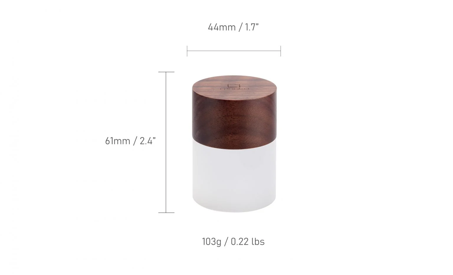 Gingko Mini Lemelia Light – Natural Walnut Wood – 2.5 x 1.75" - Image 6