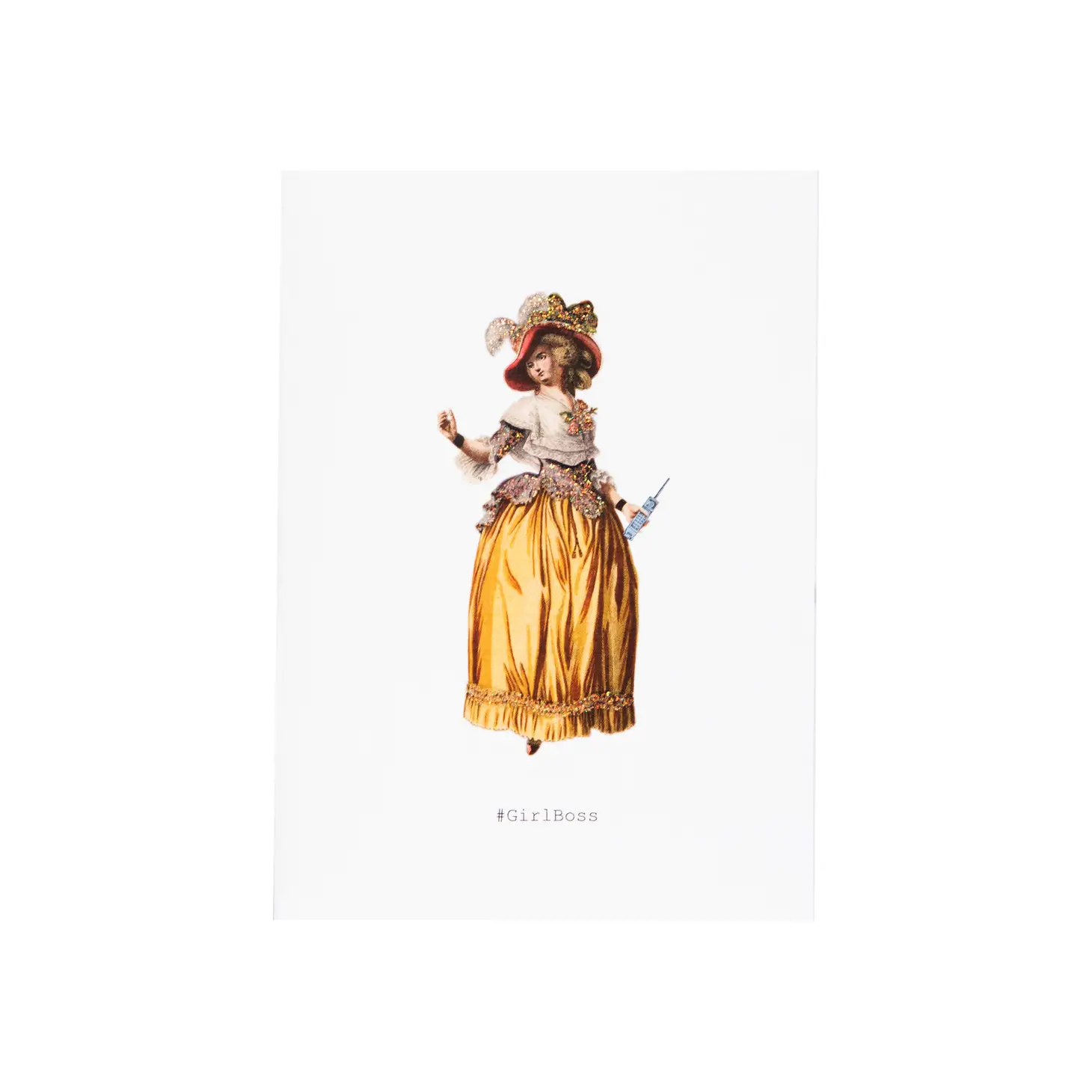 Girl Boss Glitter Greeting Card – 3.5" x 5"