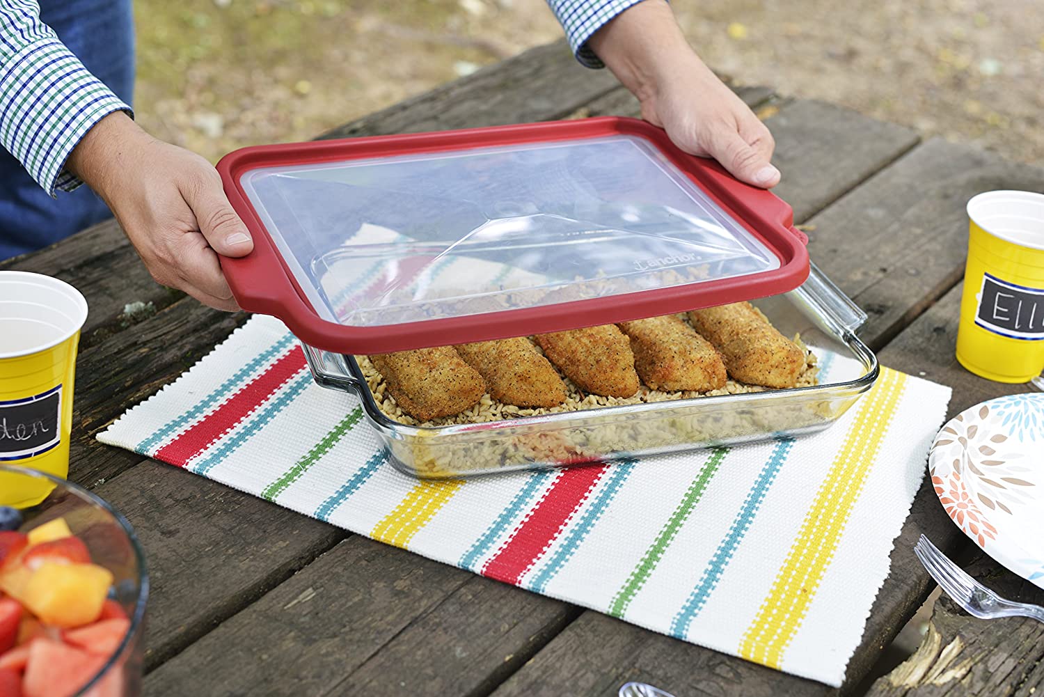 Glass Baking Dish With Lid – 3-QT - Image 3