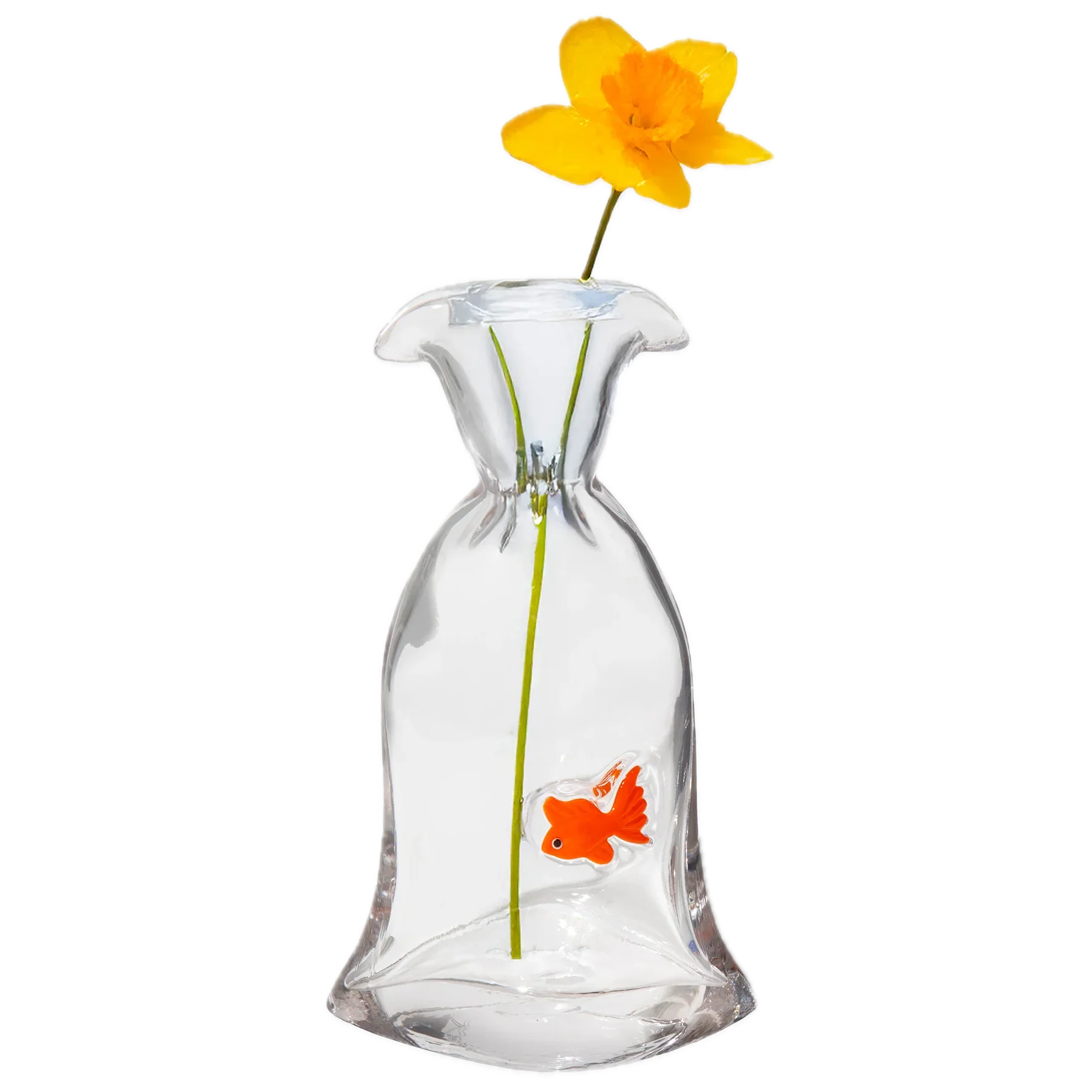 Glass Goldfish Vase