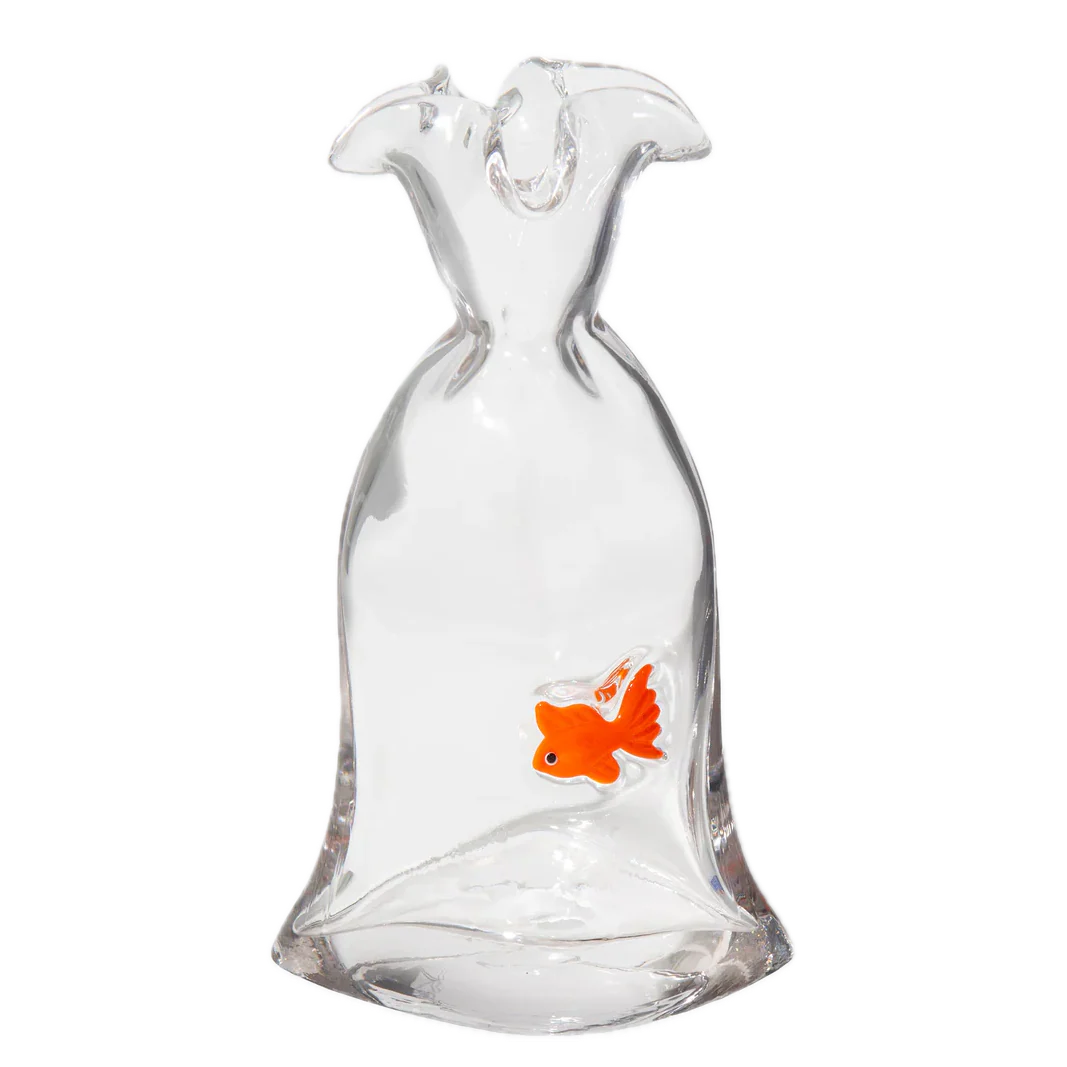 Glass Goldfish Vase - Image 2