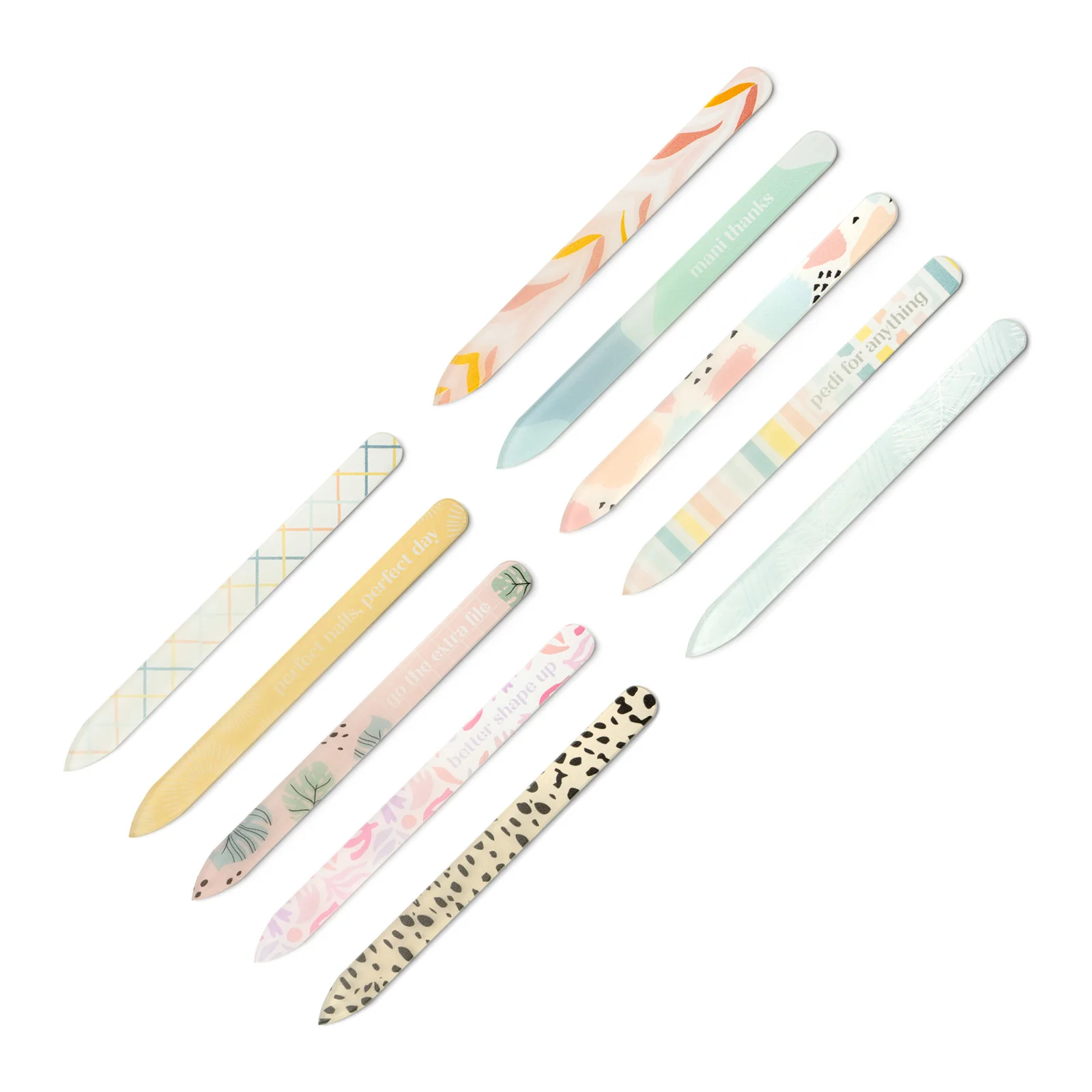Glass Nail Files – Assorted Colors – Each Sold Separately