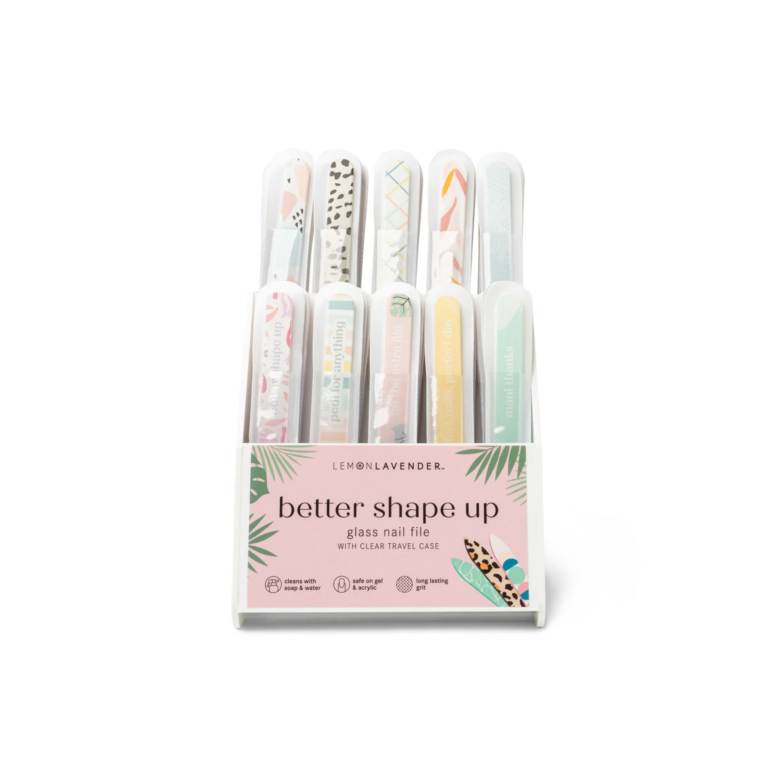 Glass Nail Files – Assorted Colors – Each Sold Separately - Image 2