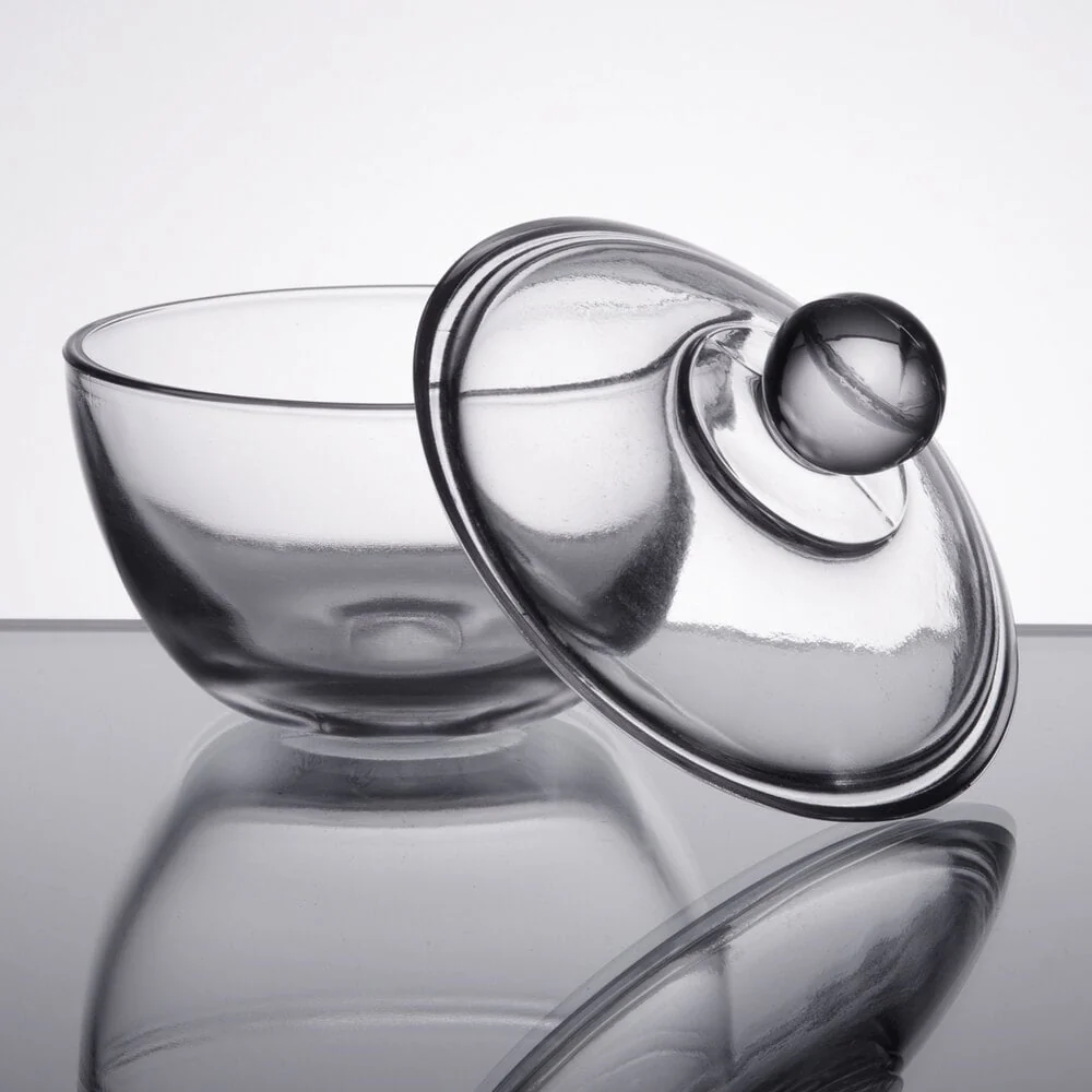 Glass Sugar Bowl and Cover – 8 Ounces - Image 2
