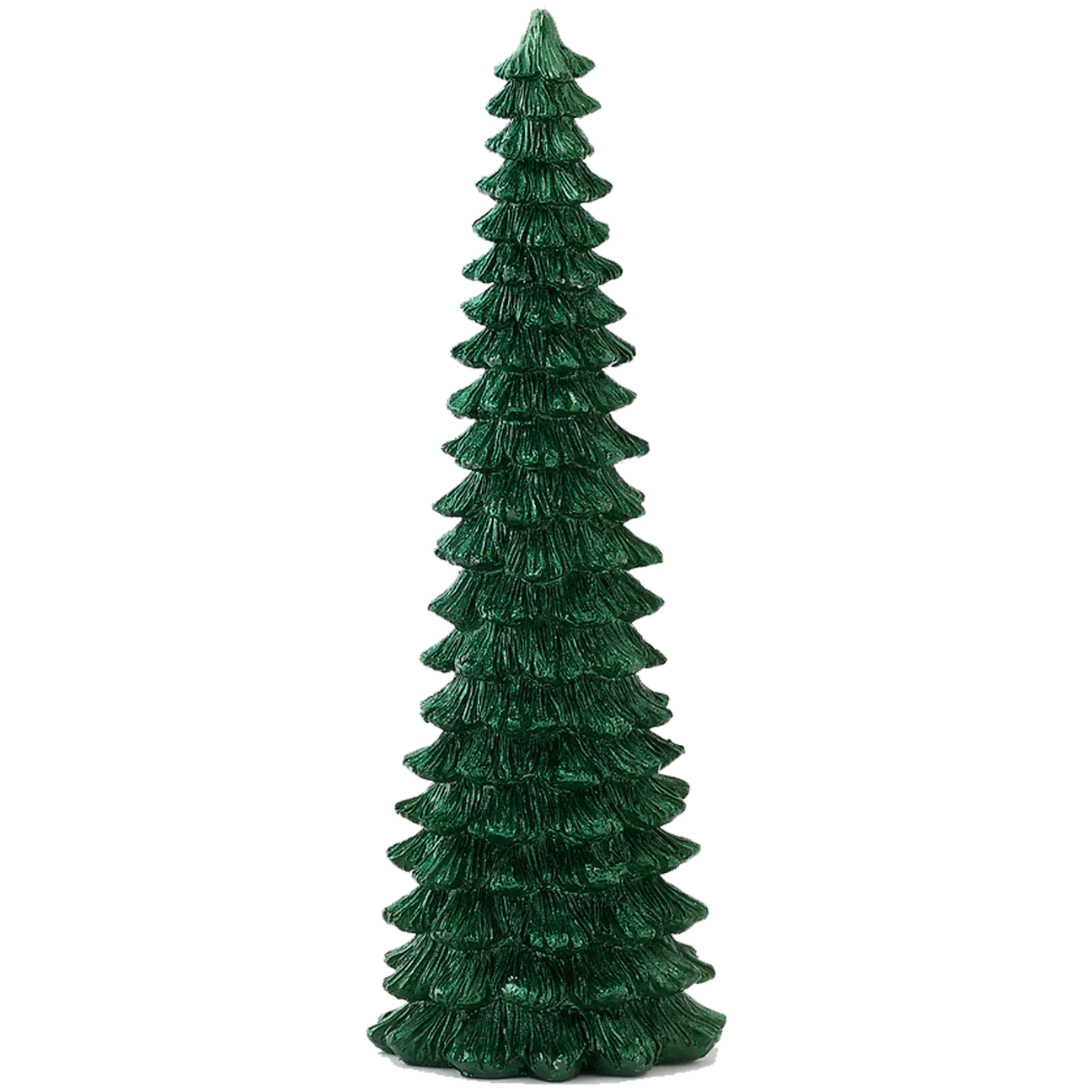 Glistening Green Tree Candle - Large - 11"