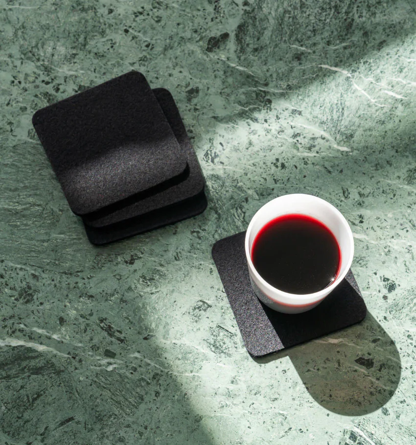 Graf Lantz Bierfilzl Square Felt Coaster – Black – 4pk - Image 4