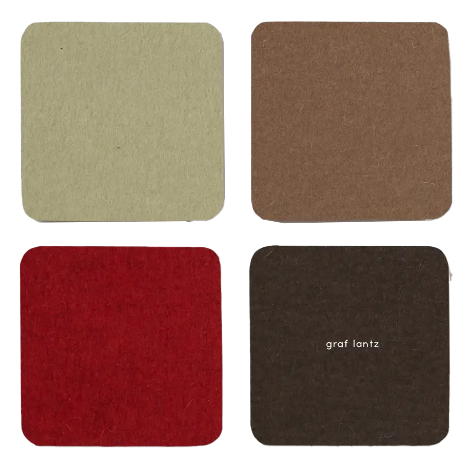 Graf Lantz Bierfilzl Square Felt Coaster – Bonfire – 4pk