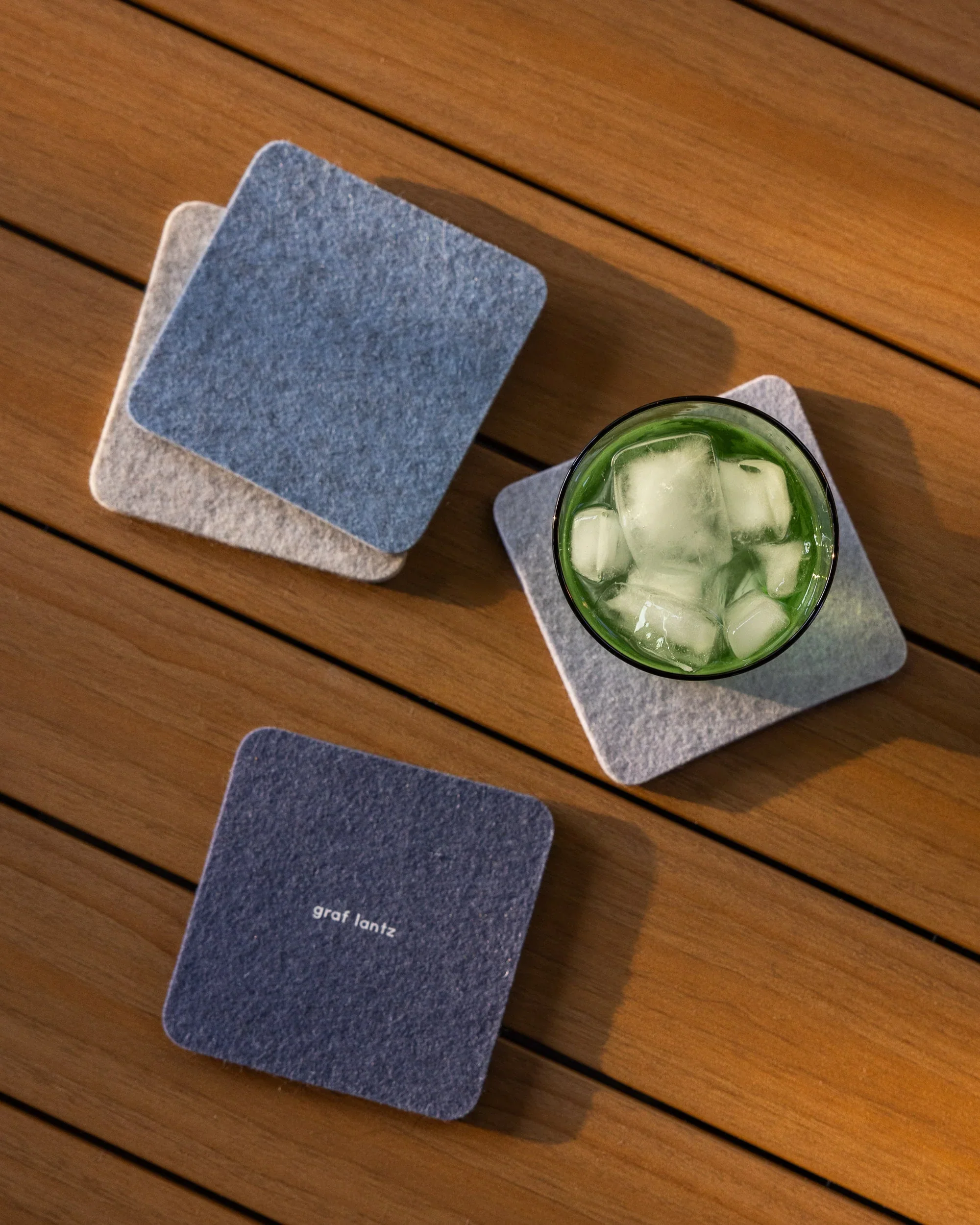 Graf Lantz Bierfilzl Square Felt Coaster – Brisk– 4pk - Image 2